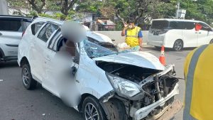 Kecelakaan Maut di Tol JORR, 2 penumpang Mobil Meninggal