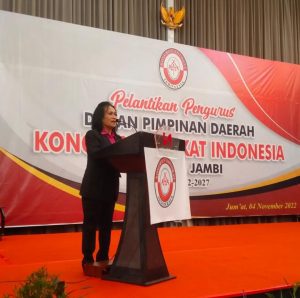 Tegas! Begini Kata Presiden KAI Siti Jamila Lubis Saat Pelantikan DPD KAI Jambi