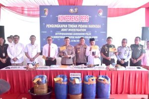 Polda Jambi Bersama Bareskrim Polri Gagalkan Penyelundupan Sabu Cair Senilai Ratusan Miliar