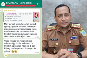 Chat Beredar, Kadis Kominfo Kota Jambi Minta Siswi SMP Dibuat Jera