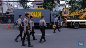 Pengamanan KPU Jelang Undi Nomor Urut Capres Berlapis