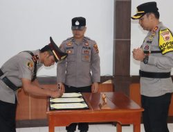 Kapolres Sarolangun Hadiri Giat Kenal Pamit Kapolsek Pelawan Singkut