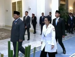 ‘Kemesraan’ Prabowo dan Megawati di Upacara Hari Pancasila