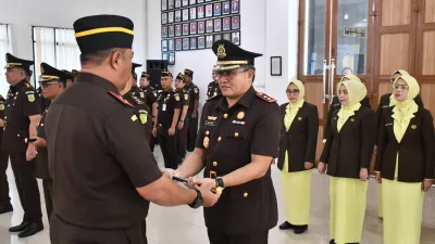 Kajati Jambi Resmi Lantik 3 Kajari Baru, Ingatkan Sumpah Jabatan Bukan Sekadar Formalitas